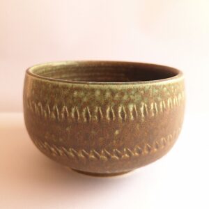 Chawan Braun-grün Matt